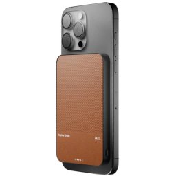 Native Union (Re)Classic Power Bank magnetico Qi2 MagSafe 5000 mAh USB-C colore Marrone Tangerin