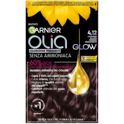 GARNIER OLIA COLORAZIONE PERMANENTE 4.12 CASTANO SCURO FREDDO IRIDESCENTE