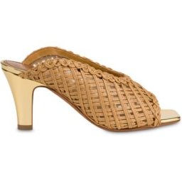 Mule Muse in Rafia BEIGE, 40, Pollini 40
