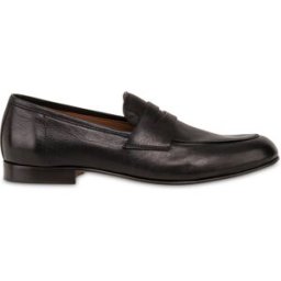 Mocassino California in Capra Poppy Rock NERO, 40, Pollini 40