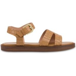 Sandalo Flat Como In Capra Stampa Cocco SAND, 40, Pollini 40