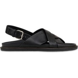 Sandalo Natural Feeling in Vacchetta NERO, 42, Pollini 42