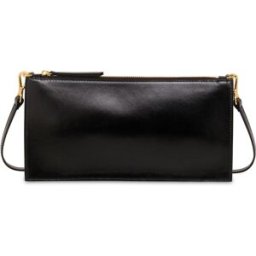 Shoulder Bag Solid In Vitello NERO, one_size, Pollini one_size