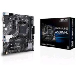 Asus Prime A520m-K, Scheda Madre Amd A520 (Ryzen Am4) Micro Atx Con Slot M.2, 1 Gb Ethernet, Hdmi-D-Sub, Sata 6 Gbps, Usb 3.2 Gen 1 Type-A