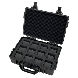 Valigetta 12 orologi antiurto e resistente all'acqua in PVC