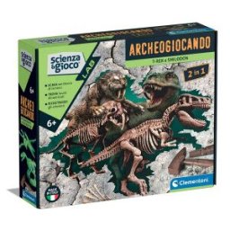 Scienza E Gioco Clementoni - Archeogiocando T-rex E Smilodon Scienzaegioco
