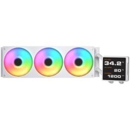 Cougar Poseidon Vistek Pro Argb 360 White Cpu Liquid Cooler Intel 1851/1700/1200 Amd Am5/am4