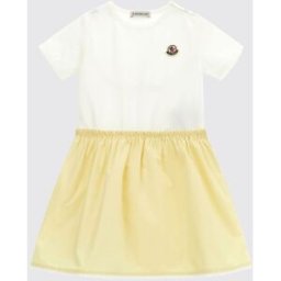 Moncler Abito mini in cotone Bianco Taglia 9M