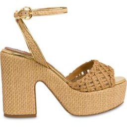 Sandalo Muse in Rafia BEIGE, 40, Pollini 40