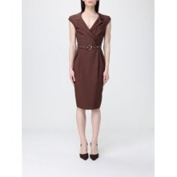 Pinko Abito midi in crêpe Marrone Taglia 42