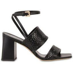 Sandalo Glam in Vitello Alba NERO, 39, Pollini 39