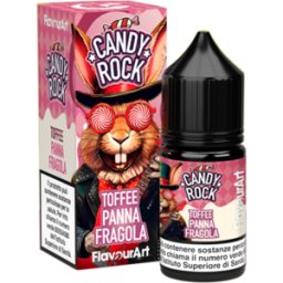 Flavourart Toffee Panna Fragola Candy Rock Aroma Mini Shot 10ml