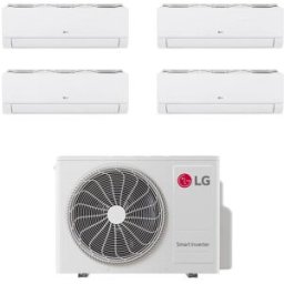 LG Climatizzatore Libero Smart Wifi Quadri Split 9000+9000+9000+12000 Btu Inverter In R32 Mu4r25 A++