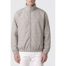 Gcds Giacca a vento in tessuto tecnico con logo Beige Taglia S