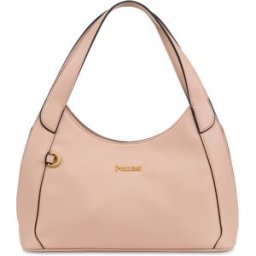 Hobo Bag Sabrina Small In Simil Suede NUDE, one_size, Pollini one_size