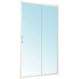 Tecnomat PORTA DOCCIA VITA SCORREVOLE 113-118H195 VETRO TEMPERATO TRASPARENTE 6 mm ARGENTO LUCIDO