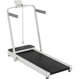 Sportnow Tapis de course pieghevole 2 in 1 inclinabile al 4 %, tapis de marche 12 km/h, telecomando, display LED 124 x 63 x 104 cm, bianco Aosom Italy