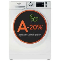 Hotpoint Lavatrice a libera installazione a carica frontale Ariston: 9,0 kg, - NG98W IT 869991680500