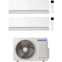 Samsung Climatizzatore Windfree Première Essential White Wifi Dual Split 7000 + 9000 Btu Inverter A+++ In R32 Aj040txj2kg