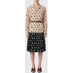 Fendi Abito in seta a pois Fantasia Taglia 40