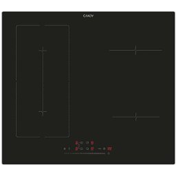 Candy CIES64MCA PIANO COTTURA A INDUZIONE, 4 zone di cottura, dimensioni: L 59 cm, P 52 piano in Vetroceramica, Nero