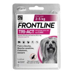 Frontline Tri-Act x1 pipetta, antiparassitario cani e cuccioli XS 2-5kg