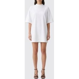 Loulou De Saison Abito a t-shirt in cotone Bianco Taglia XS