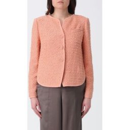 Emporio Armani Giacca di lana bouclé lurex Corallo Taglia 40