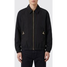 Valentino Giacca camicia in cotone Nero Taglia 48