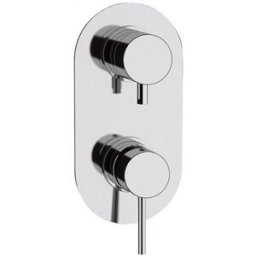 Remer Miscelatore Monocomando Remer X-Style X92 Per Doccia Con Deviatore 2 Vie Su Piastra Unica