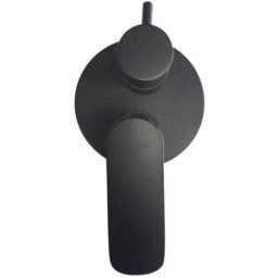 Paini Rubinetterie "Paini Nove miscelatore doccia incasso nero con deviatore rotativo 2 uscite