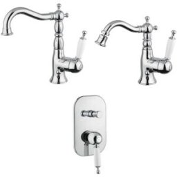 Bugnatese Oxford miscelatore lavabo, bidet, doccia incasso con deviatore