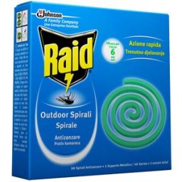 RAID Spirali Antizanzare Confezione Da 10 Pezzi