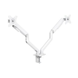 Tooq Supporto da Tavolo Girevole con 2 Bracci 17-32" - Colore Bianco