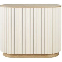 Maisons du Monde Mobile bar bicolore con tondelli bianco 120.2x100x58cm