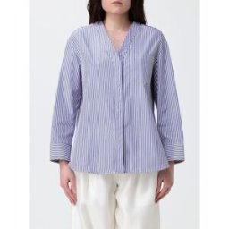 Max Mara Camicia Chicca in cotone a righe Blue Taglia 36
