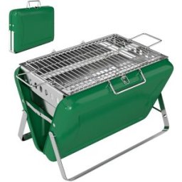 Outsunny Barbecue a carbone pieghevole, barbecue portatile, maniglia e piedini richiudibili, per giardino, terrazza, campeggio, verde Aosom Italy