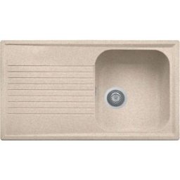 plados Pl0861ug94 Lavello Cucina Fragranite 1 Vasca Incasso Con Gocciolatoio Larghezza 86 Cm Materiale Ultragranit Colore Avena Ug94 - Pl0861 Serie Atlantic