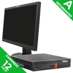 Lenovo Thinkcentre M920q Tiny (Refurbished) - Pc Desktop Mini - Cpu Intel I5 Gen. 8 - Ram 8gb - Ssd 256gb - W11p + Monitor 22 - 1y