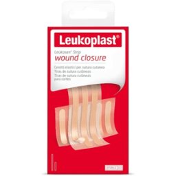 Leukosan Strip Kit 6+3 Cerotti Sutura Atraumatica per Ferite con Tessuto Traspirante e Dispositivo Medico CE