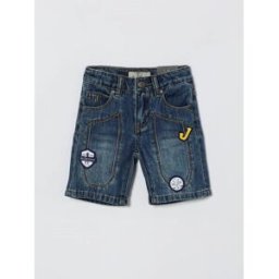 Jeckerson Pantaloncini in denim di cotone con patch Denim Taglia 6