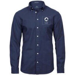 VistaPrint Camicia a maniche lunghe in oxford Perfect Tee Jays® con stampa monocolore