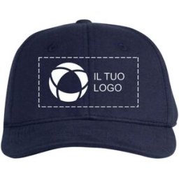 VistaPrint Cappellino da baseball in maglia rasata di cotone Athleisure Beechfield con stampa monocolore