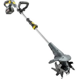 Outsunny Motozappa senza fili, rotofresatrice elettrica 18 V con 2 batterie 4000 mAh, caricabatterie, larghezza di lavoro 20 cm Grigio Aosom Italy