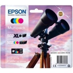 Epson 502 Xl Cartuccia D\\`Inchiostro 4 Pz Originale Resa Elevata (Xl) Nero, Blu, Magenta, Giallo