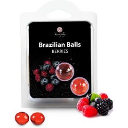 Secret Play Secretplay 2 palle brasiliane frutti di bosco 24 g