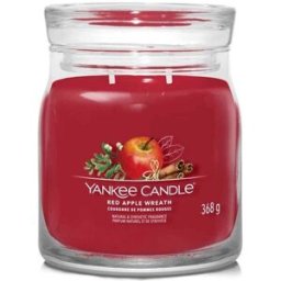 Yankee Candle Candela rossa Apple Corona firma Medium 0,368 kg