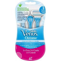 GILLETTE VENUS OCEANA RASOI USA&GETTA 3 LAME PZ.3+1 GRATIS