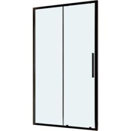 Tecnomat PORTA DOCCIA SAX SCORREVOLE 117-121 cm H200 cm VETRO TRASPARENTE 6 mm PROFILI NERI