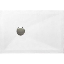 Tecnomat PIATTO DOCCIA ALTHE IN PIETRA CERAMICA BIANCO 70x100 cm H 3 cm PILETTA Ø 90 cm